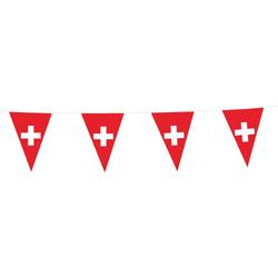 Vlaggenlijn Zwitserland 10 Meter - Voetbal EK WK Landen Feest Versiering Decoratie