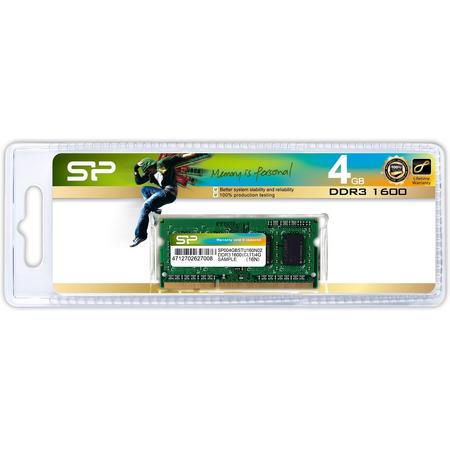 SO DDR3 4GB PC 1600 CL11 Silicon.P/Apple 8 chips 512Mx8