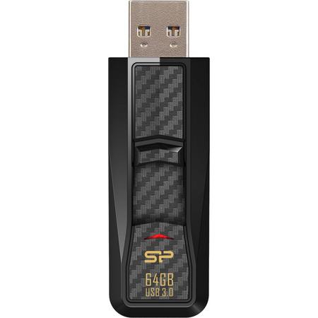 Silicon Power 64GB Blaze B50 USB 3.1 superspeed flashdrive Zwart