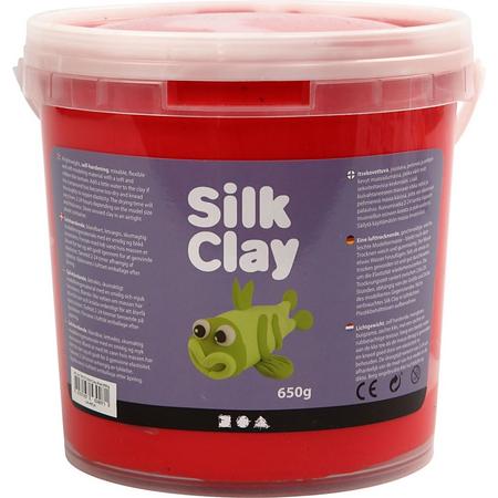 Silk Clay, rood, 650 gr