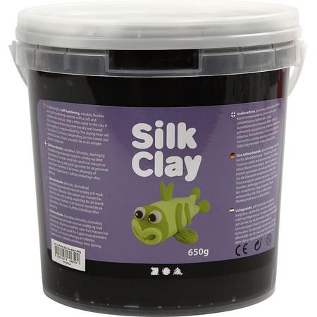 Silk Clay, zwart, 650 gr