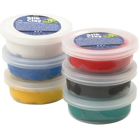 Silk Clay - Klei- Set met 6 Basis Kleuren