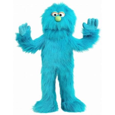 Handpop Blauw Monster Sillypuppets