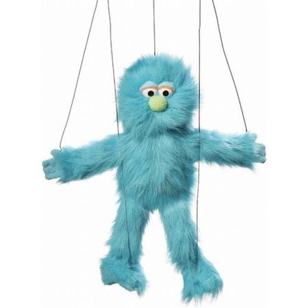 Handpop Monster Blauw marionet Sillypuppets