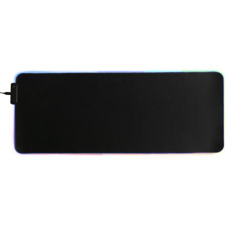 Silvergear Gaming Muismat XXL met 7 kleuren LED licht - 80 x 30 cm - USB