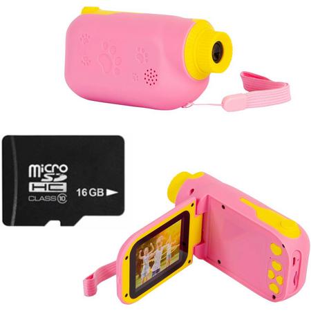Silvergear Kinder Filmcamera Roze Inclusief 16GB Micro SD Kaart