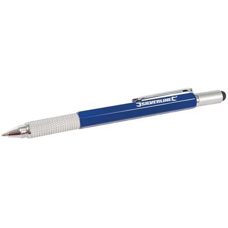 Silverline Multifunctionele Tech pen, 148 mm