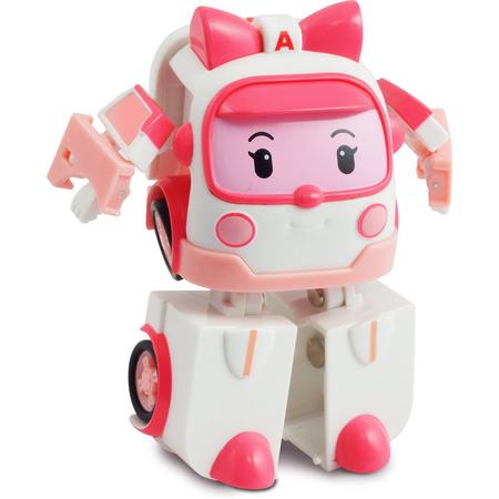 Robocar Poli mini transforming robots -Amber
