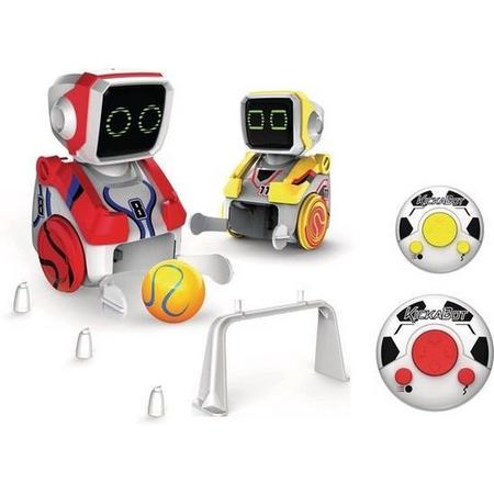 Silverlit Kickabot Duo - Duopack Robot - Rood - Geel - 3 in 1 Game Edition - Football - Bowling - Collector Race