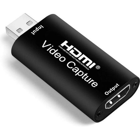 HDMI Capture Card - HDMI naar USB - Video Capture - HDMI - Record direct met Gamen, Streamen, Video bellen en Live Casts