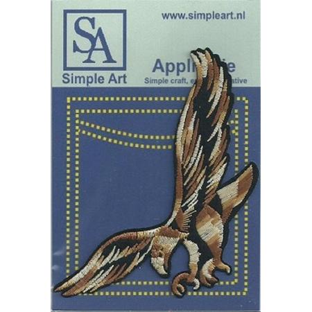 Opstrijk applicaties /  Strijk Patch Set /  Roofvogel /Formaat: 13.1 x 7.5 cm