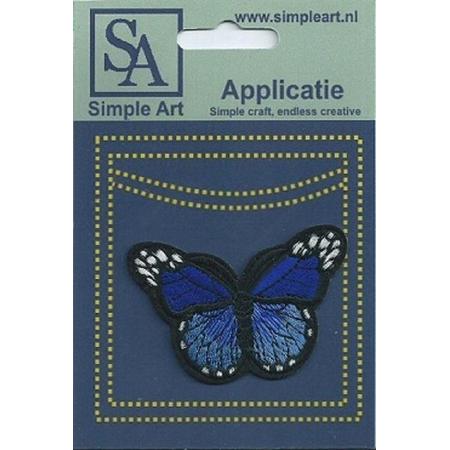 Opstrijk applicaties / Strijk Patch Set / Vlinder /Formaat: 6,9 x 4,6 cm