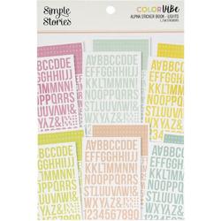 Simple Stories - Color Vibe Alfabet Stickerboek - Lights - 1758 stickers