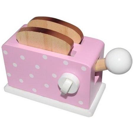 Simply for kids mini houten broodrooster roze