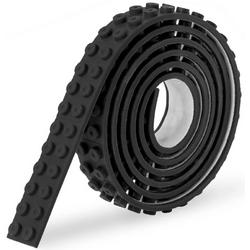 Sinji Play Stick & Brick - flexibel speelgoedtape met bouwsteennopjes - Zwart