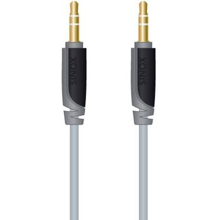Sinox 1m 3.5mm 1m 3.5mm 3.5mm Grijs audio kabel