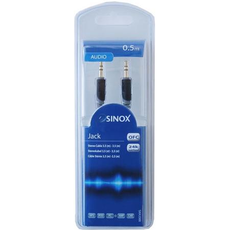 Sinox 2m 3.5mm 5m 3.5mm 3.5mm Grijs audio kabel