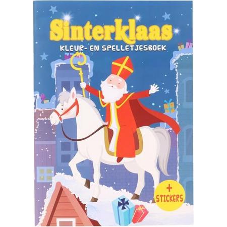 Sinterklaas doeboek - Kleur- en spelletjesboek - Inclusief stickers