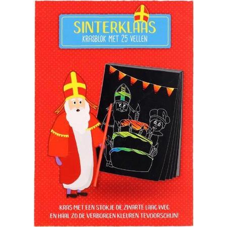 Sinterklaas krasblok - toverblok - Schoencadeau - Sinterklaas Kinder kleurboek