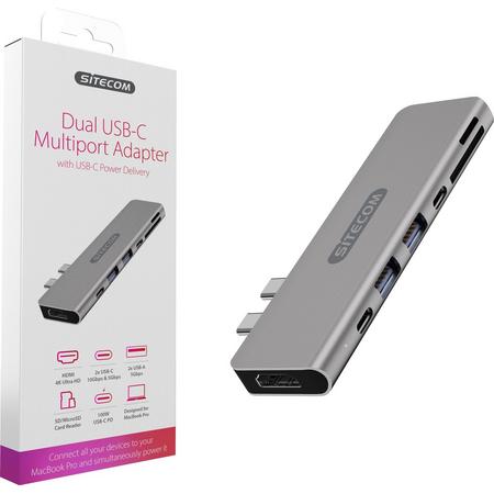 SiCo Dual USB-C Multiport Adapter