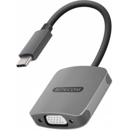 Sitecom CN-374 - USB-C naar VGA Adapter met USB-C Power Delivery - Grijs