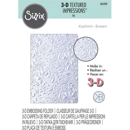 Sizzix 3D Embossing Folder - Textured Impressions - Lacey