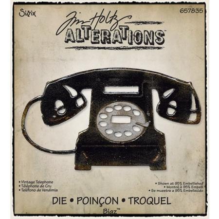 Sizzix 657835 - Bigz Die - Vintage Telephone by Tim Holtz