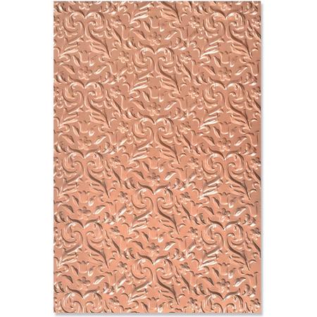 Sizzix Embossing Folder - Multi-Level Textured Impressions - Floral flourishes