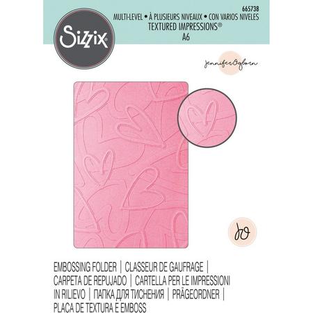 Sizzix Embossing Folder - Multi-Level Textured Impressions - Romantic