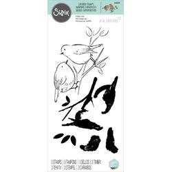 Sizzix Layered Clear Stamps Garden Birds