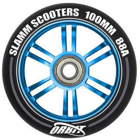 Slamm Scooters Stuntstep Wiel Slamm Orbit 100mm Zwart/Blauw