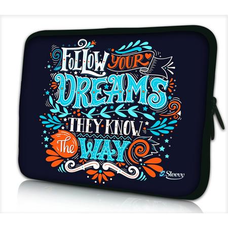 Laptophoes 11,6 inch dreams - Sleevy - Laptop sleeve - Macbook hoes - beschermhoes