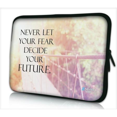 Laptophoes 11,6 inch fear and future - Sleevy - Laptop sleeve - Macbook hoes - beschermhoes