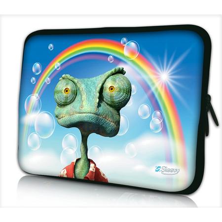 Laptophoes 11,6 inch hagedis grappig - Sleevy - Laptop sleeve - Macbook hoes - beschermhoes