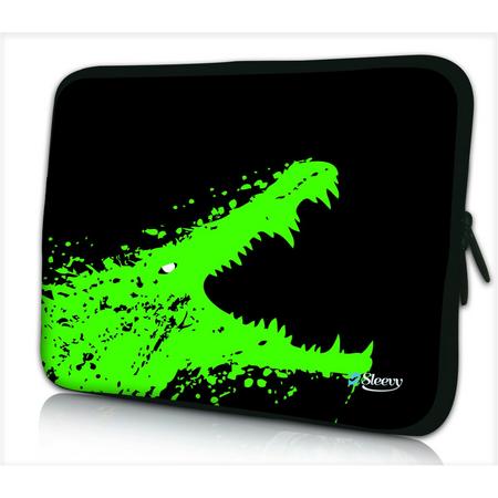 Laptophoes 15,6 inch krokodil - Sleevy - Laptop sleeve - Macbook hoes - beschermhoes