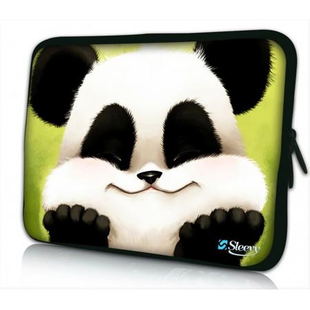 Laptophoes 15.6 inch schattig pandabeertje - Sleevy