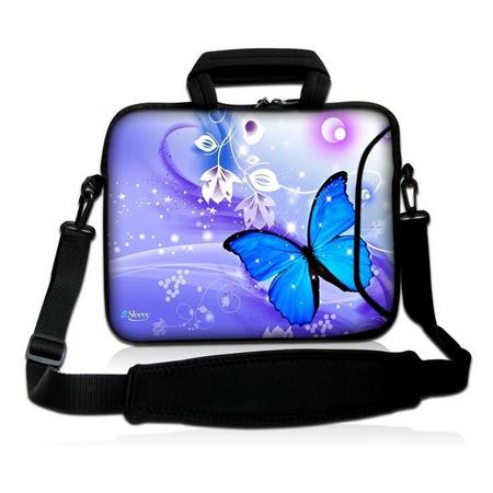 Laptoptas 13,3 inch blauwe vlinder - Sleevy