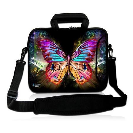 Laptoptas 14 inch gekleurde vlinder - Sleevy