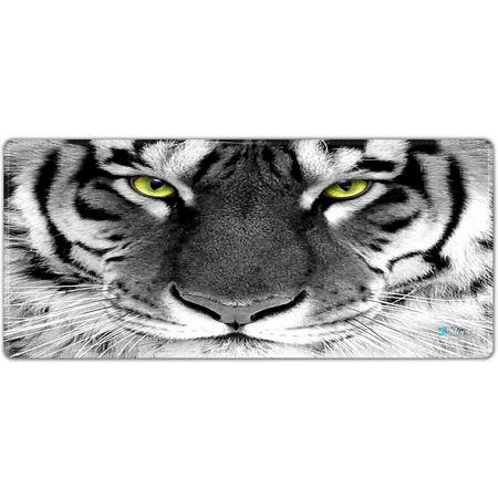 Muismat gaming witte tijger 90 x 40 cm - Sleevy