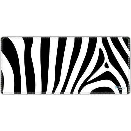 Muismat xxl gaming zebra 90 x 40 cm - Sleevy