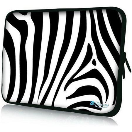 Sleevy 10,1 inch laptophoes zebra design