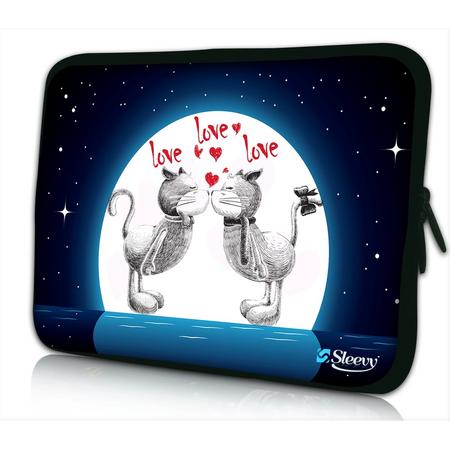 Sleevy 14 laptophoes love love love... - Laptop sleeve - Macbook hoes - beschermhoes