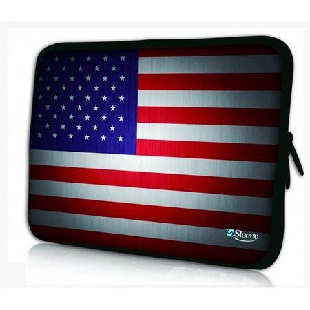 Sleevy 17,3 inch laptophoes USA vlag
