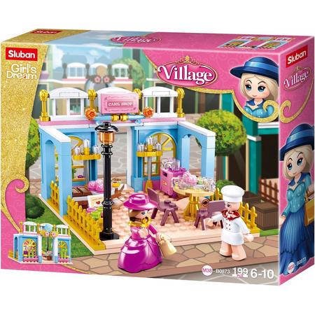 Sluban M38-B0873 Village Serie - Bakkerij - 199 onderdelen - Lego Compatibel - Bouwdoos