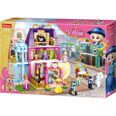 Sluban M38-B0876 Village Serie - Warenhuis - 526 onderdelen - Lego Compatibel - Bouwdoos