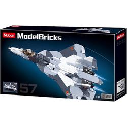   M38-B0986 - Mig Straaljager - 893 onderdelen - Lego Compatibel - Bouwdoos