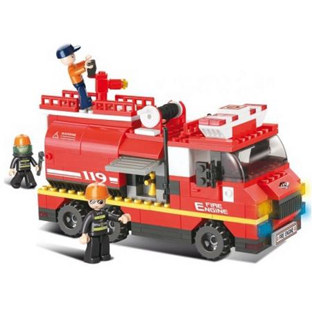 Sluban brandweer bluswagen 28,5 x 28,5 cm