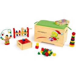 Base Toys Houten Speelgoed Kist met Inhoud