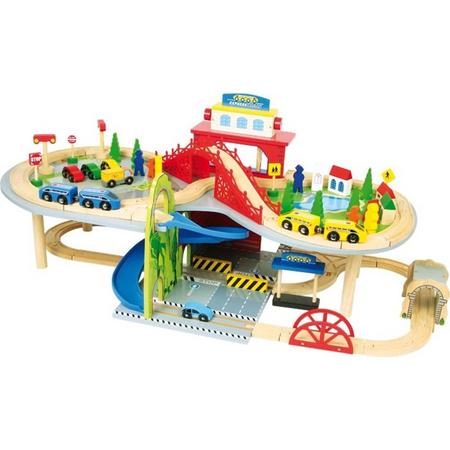Base Toys Houten Spoorbaan Verdiepingen