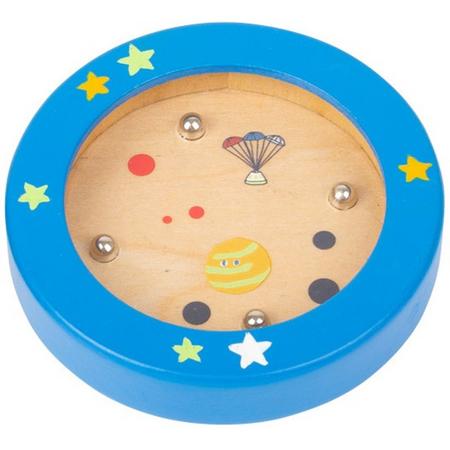 Small Foot Mini-labyrinth Space Hout Junior 7,5 Cm Blauw